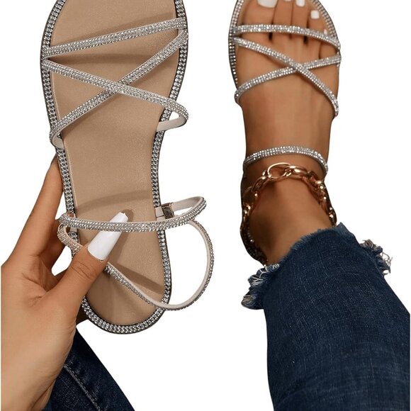 Women's Slide Sandals Sandals - Picture 3 of 7